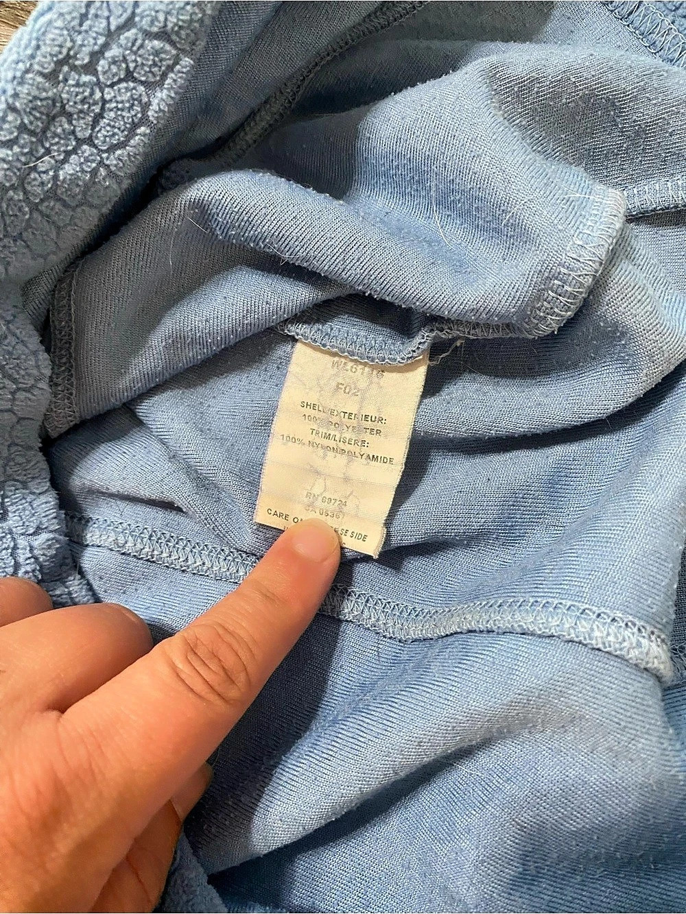 Columbia Jasper Ridge Pebbled Fleece Quarter Zip Pullover Blue Large - Picture 5 of 9